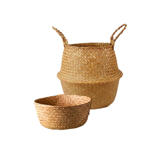 Premium Quality Good Offer SEAGRASS <b>BASKET</b> Exporting From Vietnam for <b>Laundry</b> Storage Plants Flower Pots - Product Image 1