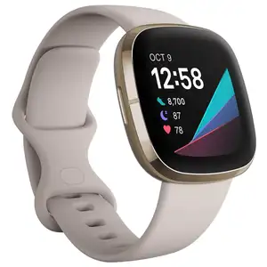 Health Fitness Smartwatch with GPS, Call/Text, Heart Rate SpO2, ECG, Skin Temperature Stress Sensing S L Bands, 90 Day Premium