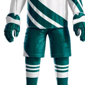 Venta caliente logotipo personalizado 100% poliéster uniformes de hockey sobre hielo nuevos conjuntos deportivos casuales disponibles - Product Image 4