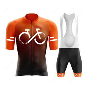 Ensemble de cyclisme léger OEM pour hommes, impression de logo personnalisée sur maillot et short de cyclisme en polyester - Product Image 3