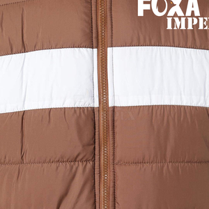 Chaqueta acolchada ligera para hombre 2024 tela de lona personalizable cuello levantado Logo bordado para invierno servicio OEM disponible - Product Image 4