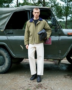Men's Breathable <b>Quilted</b> <b>Jacket</b> Solid <b>Pattern</b> Contrast Collar Regular Fit Casual Style 100% Nylon Custom Size Autumn Routine - Product Image 5