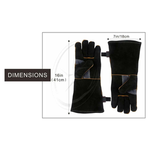 Estufas de cuero resistentes al calor Guantes contra incendios Guantes de cuero de alta calidad 1 par Guantes de soldadura resistentes de Pakistán - Product Image 5