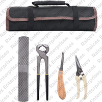 Kit de aseo de herradura sin óxido duradero, juego de equipo de cuidado de caballos equinos, Kit de herramientas de herradura de caballos de bajo precio para venta en línea