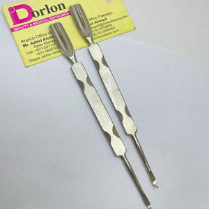 อุปกรณ์ทำเล็บเครื่องมือดันหนังกำพร้าสแตนเลสสตีลอุปกรณ์ดูแลเล็บใช้ซ้ำได้ทนทานสองด้าน - Product Image 1