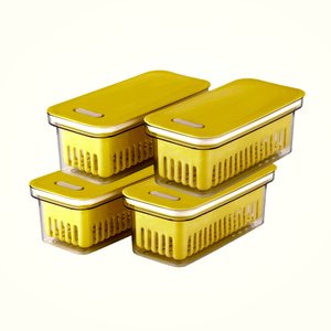 กล่องเก็บอาหารพลาสติกพรีเมียม ปิดสนิท ทันสมัย หรูหรา ขนาด 1250 มล. ใช้กับเครื่องล้างจานได้ เป็นมิตรกับสิ่งแวดล้อม ฝาเปิดปิดแบบพลิก ทนทาน เหมาะสำหรับใช้ในครัว - Product Image 1