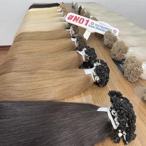 Usine de cheveux de kératine à pointe plate en gros 100% Extension de cheveux humains Top 1 du Vietnam avec des prix bon marché de l'usine - Product Image 4