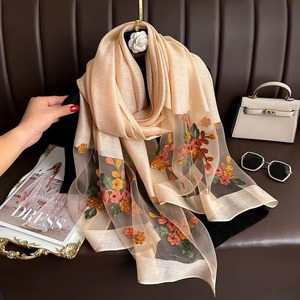 Custom Polyester <b>Scarf</b> <b>For</b> Women High Quality Breathable Light-weight Stylish Printed Pattern Hot Fashion Daily Wear Women <b>Scarf</b> - Product Image 2