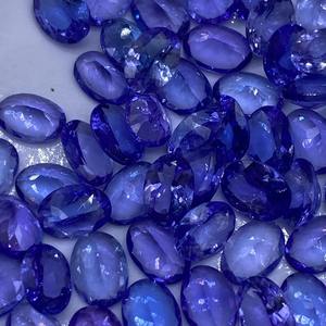 Tanzanita Natural de alto grado facetada 4x6 5x7 6x8 7x9 8x10 9x11 10x12mm corte esmeralda azul para la fabricación de joyas sueltas con tratamiento térmico - Product Image 3