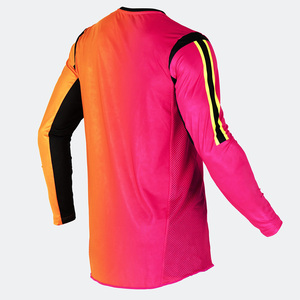 Maillot de moto respirant pour hommes Chemise de course personnalisée OEM avec impression de logo et fabrication de marque privée - Product Image 2