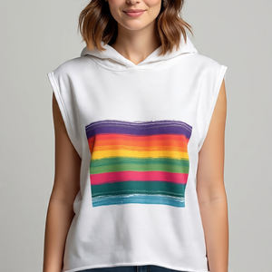 Women Graphic Print Sleeveless Hoodie Loose Fit <b>Gym</b> Running Sleeveless Tops Custom Skull Sublimation Sleeveless Hoodie <b>Ladies</b> - Product Image 6