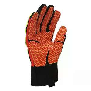 Guantes mecánicos de impacto multiusos Piel de cabra con protección TPR Forro de poliéster de nailon Tamaño XL Logotipo personalizable - Product Image 3