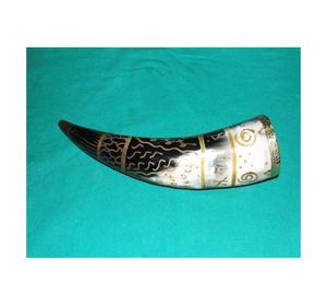 เขาแกะสลักลายใหม่ขายดี สำหรับดื่มสไตล์ไวกิ้ง พร้อมโลโก้ ของแท้ ปลอดภัยสำหรับอาหาร ไม่รั่วซึม เขาสำหรับดื่มเบียร์สไตล์ไวกิ้ง - Product Image 1