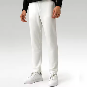 Pantalon décontracté délavé pour hommes avec jambe fuselée: style d'inspiration vintage, tissu doux et onglets ajustables à la taille - Product Image 3