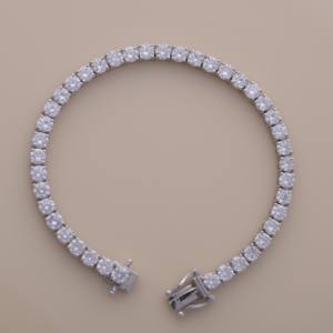 IGI Certified Lab Grown Round Diamond Tennis Bracelet in 18K Yellow / White / Rose Gold - Product Image 1