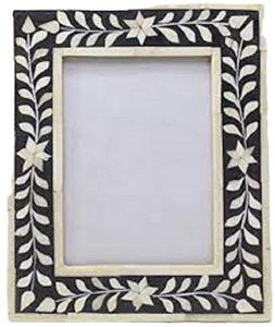 Cadre photo moderne de meilleure qualité, fabriqué à la main, avec incrustation d'os et de résine pour la décoration de l'Inde - Product Image 1