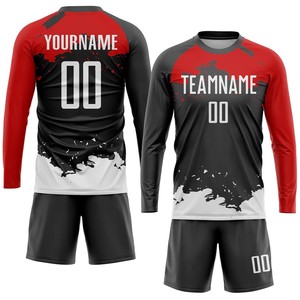 HOSTARON, venta al por mayor, camisetas de uniforme de fútbol para adultos, camisetas de fútbol de manga corta con estampado personalizado para hombres, conjuntos de camisetas de fútbol transpirables - Product Image 3