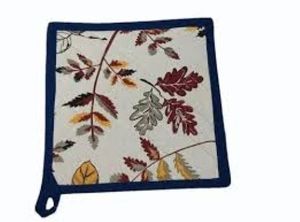 Custom Organic Cotton Pot Holder Stylish Printed <b>Kitchen</b> <b>Accessory</b> with Heat Resistance Breathability Recyclability Chic Mat/Pad - Product Image 5