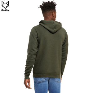Sudadera con Capucha para Hombre, Color Verde Oliva, Corte Regular, Algodón French Terry, Informal, Manga Larga, con Bolsillos, para Otoño - Product Image 6