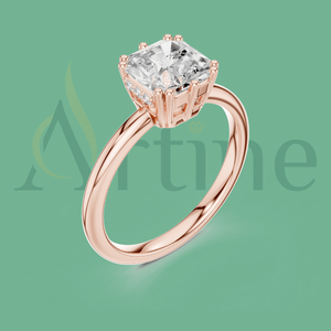 แหวนทองผู้หญิง10K ของขวัญโรแมนติกตัวเลือกสลักส่วนบุคคล - Product Image 1