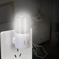 Lámpara de Noche LED Cilíndrica Recargable de 3W, Ahorradora de Energía, para Usar en Casa, para el Dormitorio, en Oferta