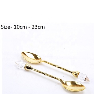 Pleasant Designed Crystal Inlaid Tableware Spoon Luxury Metal Silverware Colorful Flatware <strong>Set</strong> Stainless Steel Cutlery - Product Image 6