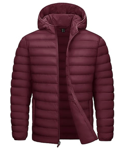 Blouson matelassé vintage pour homme, fermeture éclair à capuche, taille XS, broderie, service OEM - Product Image 6