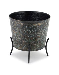 Maceta de metal de alta calidad con soporte para jardín, decoración del hogar con logotipo personalizado a bajo precio - Product Image 1