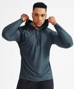 Sudadera con Capucha Deportiva Unisex de Secado Rápido y Transpirable para Otoño e Invierno, con Logotipo Frontal Personalizado, Lisa - Product Image 6