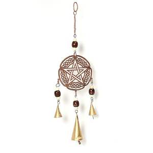 Duli กระดิ่งลมโลหะฮวงจุ้ยพร้อมกระดิ่งแขวนทำจากทองแดงสำหรับตกแต่งภายในและภายนอกอาคาร - Product Image 1