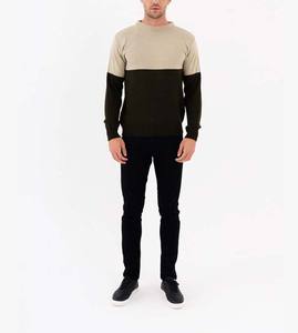 เสื้อสเวตเชิ้ตแขนยาวคอกลมผ้าฝ้าย 100% สำหรับผู้ชาย สไตล์เรียบง่าย รับผลิตตามสั่ง ขายส่ง พร้อมโลโก้ด้านหน้า - Product Image 3