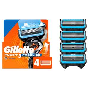 Recharges de rasoir Gillette ProGlide Chill pour hommes, 4 recharges de lames - Product Image 1