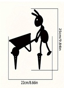 แมลงน่ารักมดตกแต่งประติมากรรมโลหะสวนกลางแจ้งศิลปะโลหะที่ทนทานหัตถกรรม - Product Image 2