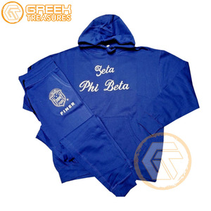 Chándal bordado de lana de algodón Zeta Phi Beta, chándal para mujer, ropa de hermandad, ropa de fraternidad de alta calidad hecha a medida - Product Image 1
