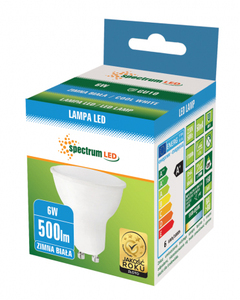 Lampada Led Dicroica GU10 6W 6000K 500Lm 120 (Spectrum WOJ13266) - Product Image 1