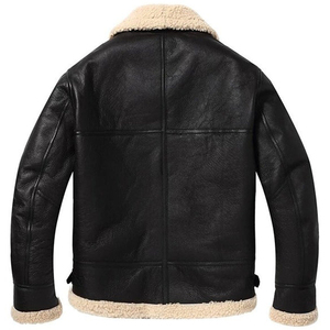 Chaqueta de Piel de Oveja Personalizada de Moda, Nuevo Diseño, Manga Larga, Color Marrón, Cierre Frontal con Cremallera, Estilo Casual Suave, Unisex - Product Image 3
