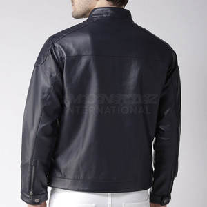Veste en cuir de bonne qualité pour hommes 2025, couleur personnalisée, 100% cuir, veste pour hommes en vente, personnalisée - Product Image 6