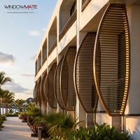 Store vertical réglable en alliage d'aluminium, moderne, pour pare-soleil extérieur, idéal pour murs et fenêtres.