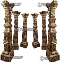 Décoration de pilier de mariage en bois en forme de tête d'éléphant, décorations nuptiales uniques et élégantes, fabriquées à Delhi, Inde