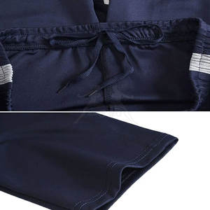 ชุดวอร์มผ้าผ้ายืดสำหรับเล่นกีฬาชุดวอร์มเข้ารูปแบบมีสไตล์และใส่สบายเนื้อผ้าบาง - Product Image 3