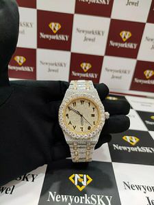 VVS Moissanite Diamond Watch Hombres Hip Hop Full Diamond Relojes Acero inoxidable Automático Diseño de lujo Joyería antigua - Product Image 2