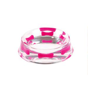 Cuenco para perro de diseño de resina pesada de hueso rosa, cuenco de resina en línea al mejor precio, tamaño de producto personalizado hecho en India - Product Image 1