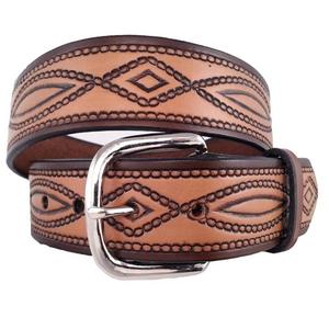 Men's Hand Carved Rope Design Embossed Genuine Western <b>Leather</b> <b>Tooling</b> <b>Belt</b> for Men & Women in All Custom Sizes and Best Price - Product Image 2