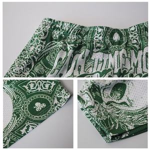High Quality Polyester/Cotton <b>Men's</b> <b>Shorts</b> Double Layer Design Breathable Quick Dry High Street Style Solid <b>Pattern</b> Mesh <b>Shorts</b> - Product Image 4