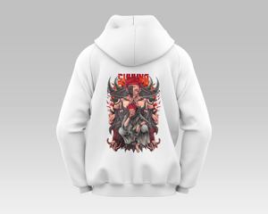 Sweat à capuche surdimensionné personnalisé de haute qualité imprimé directement en usine à carreaux lavés style de rue hip-hop tissage tricoté du Viet Nam - Product Image 5