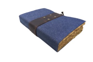 C-Lock Cierre Elegante Vintage Denim Diario con borde Deckle Papel hecho a mano Personalizable Cuaderno de escritura personalizado Diario - Product Image 3