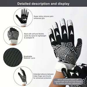 Gants de sport de football américain pour receveur, design optimal, confortables, durables, séchage rapide, gants d'entraînement, logo personnalisé, poignées pour les mains - Product Image 5