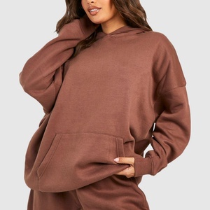 Conjuntos de Dos Piezas de Pantalones Deportivos y Sudadera con Capucha para Mujer al por Mayor OEM, Conjuntos Deportivos Casuales de Felpa de Algodón, Sudaderas Extra Grandes para Mujer, Chándal - Product Image 1