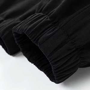 Ensemble de survêtement décontracté d'hiver unisexe personnalisé OEM, deux pièces, veste coupe-vent en nylon, logo uni, doublure en coton, survêtement - Product Image 3