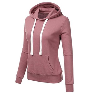 Sudadera con Capucha Unisex Transpirable de Invierno, Mezcla de Algodón Térmica con Materiales Sostenibles, Diseño Liso Teñido para Mujer - Product Image 2